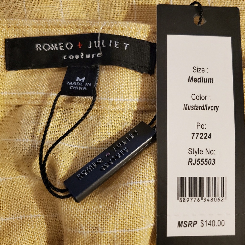 NWT Romeo+Juliet Couture Linen Jumpsuit